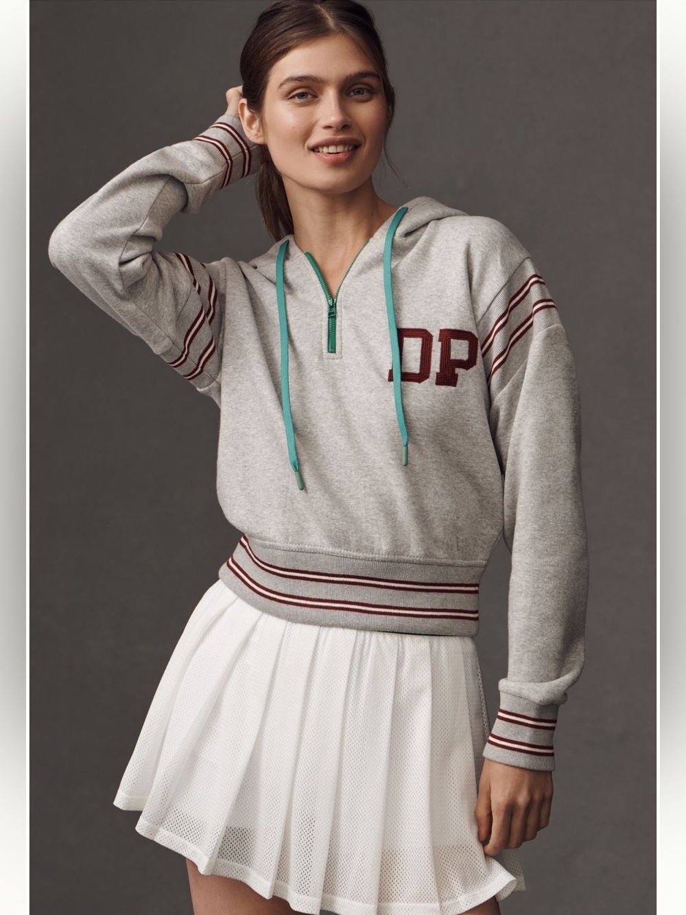 Anthropologie Drawstring Long Sleeve Hoodie Size Medium/Daily Practice - Picture 11 of 12